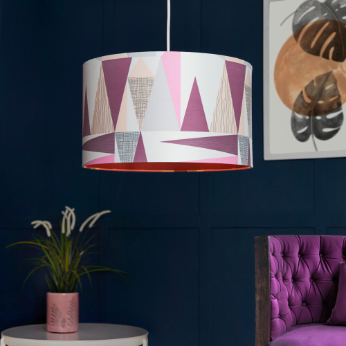 Litecraft Light Shade Scandi 40cm Easy Fit Lampshade - Multi Coloured 1