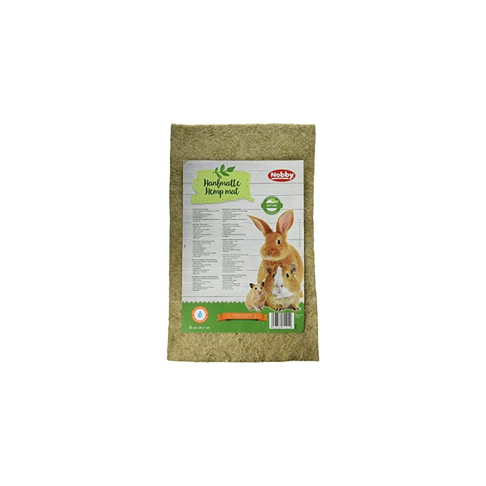 Nobby Hemp Mat for Hamster Rodents, 40 x 25 x 1 cm, Pack of 1