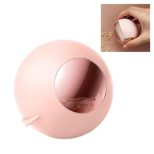 Sticky Lint Roller Ball, Washable Pet Hair Removal Tool, Mini Hair Catcher Reusable Gel Lint Remover for Pet Clothes Sofa Carpet Bed (Pink)