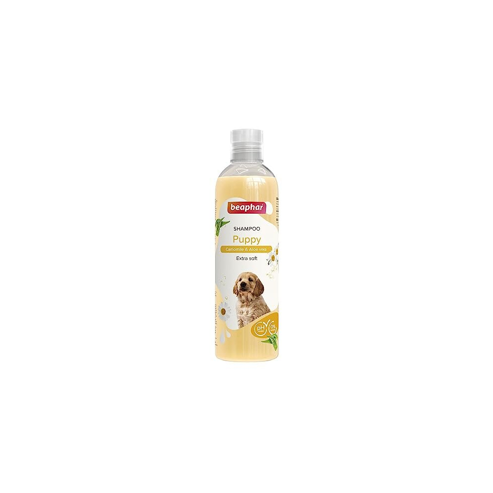 Beaphar Puppy Shampoo, Enriched with Camomile & Aloe vera, Specially Formulated for a Puppy?s Sensitive Skin, Vegan, Mild & pH Neutral, For Fresh,