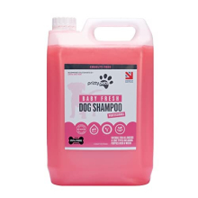 Baby Powder Dog Shampoo PRITTY PETS 5 LITRE Baby Fresh Dog Shampoo for Smelly Dogs - Professional PH Balanced, Cruelty Free, Vegan & Puppy Friendly