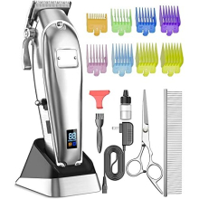 oneisall Dog Clippers Professional for Thick Hair,Dog Grooming Clippers, 2 Speed Cordless Pet Clippers for Dogs Cats