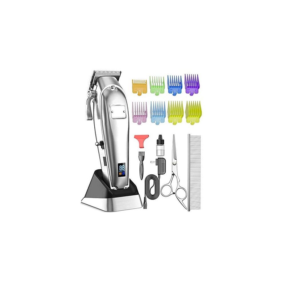 Oneisall Dog Clippers Professional For Thick Hair,Dog Grooming Clippers, 2 Speed Cordless Pet Clippers For Dogs Cats