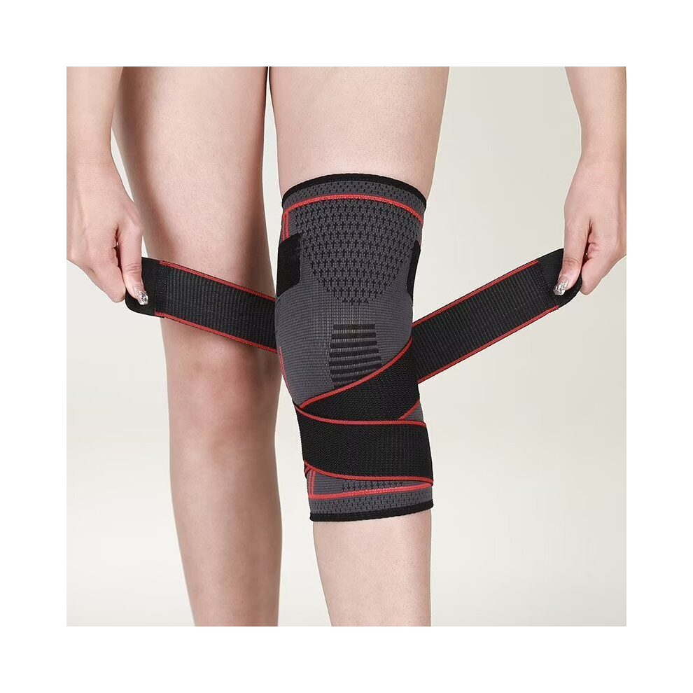 Rayches 2 Pack Knee Support, Compression Adjustable Knee Brace, Non-Slip Knee Support Brace(Xl)