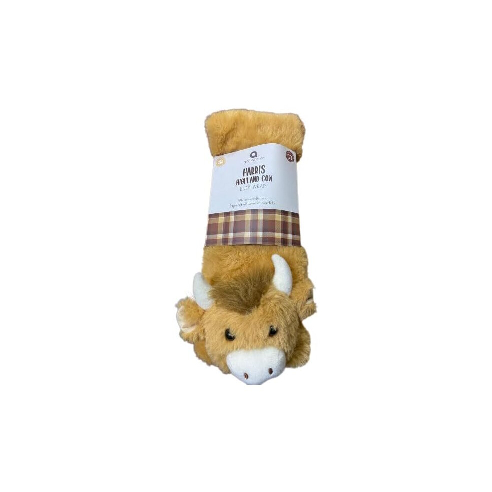 Aroma Home Microwavable Body Wrap Heat Wrap Animal Highland Cow Relief Compress