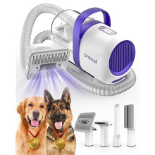 oneisall Dog Grooming Vacuum Kit,Suction 99% Pet Hair,Dog Grooming Brush,Dog Hair Vacuum Groomer with 4 Pet Grooming Tools,Pet Hair Remover