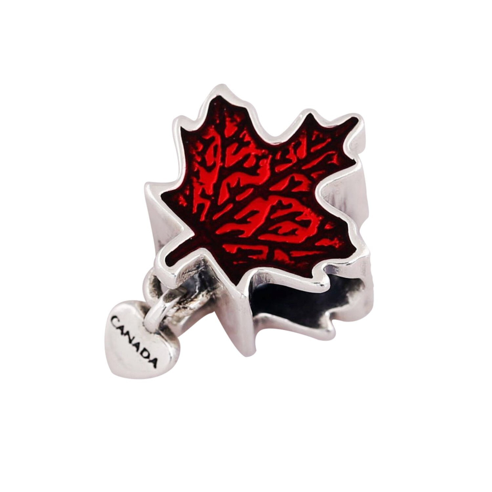 Canada Maple Leaf Charm Fits European Charm Bracelet