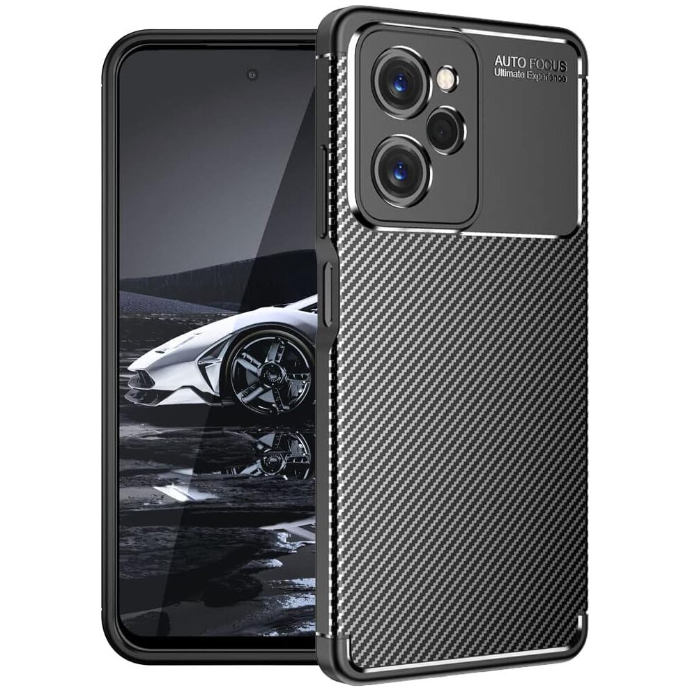 Xiaomi RedMi Note 12 Carbon Fibre Case - Flexible, Shockproof, Ultra Slim, Soft TPU Protective Shell Cover with Carbon Fibre Detailing