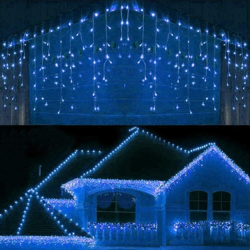 Shatchi (240, Multicolor) Led Waterfall Icicle Outdoor Snowing Chase Xmas Home Décor Light