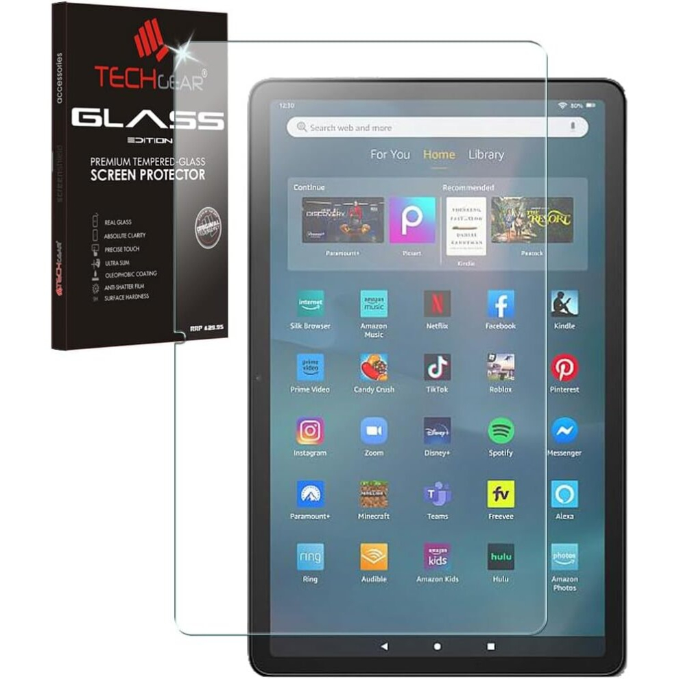 Tempered Glass Screen Protector for All New Amazon Fire Max 11" Tablets (2023 / 13th Generation [9H Toughness] [HD Clarity] [No-Bubble]