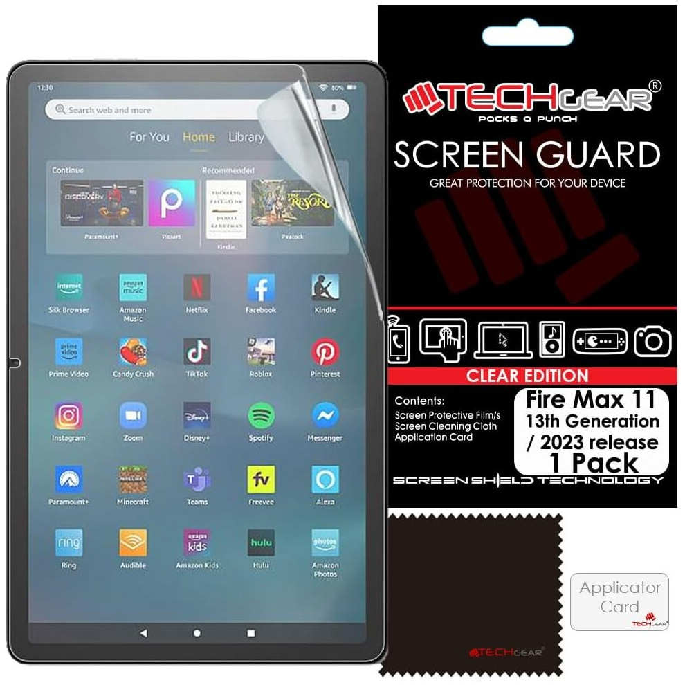 Fire Max 11" Screen Protectors, Ultra CLEAR Screen Protector Guard Cover Designed for All New Amazon Fire Max 11 Tablets (2023 / 13th Generation)