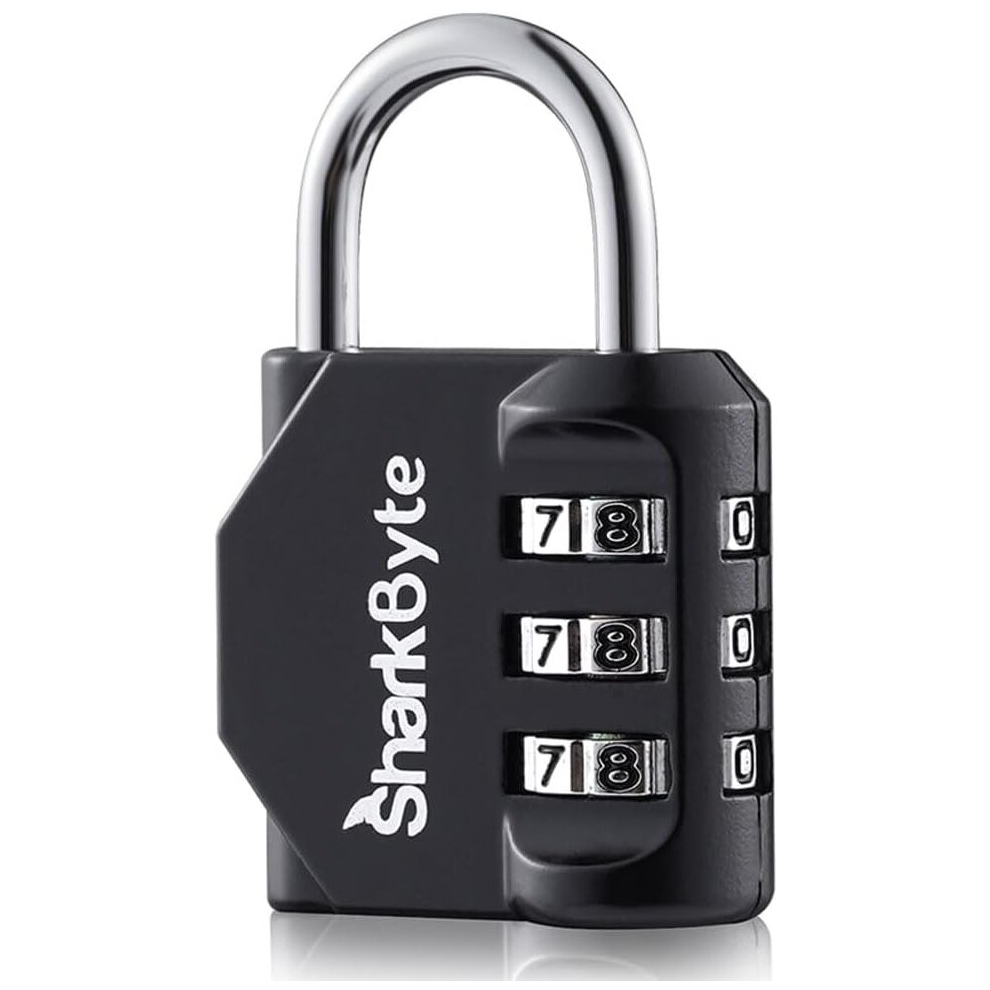 Luggage Locks - 3-Dial Weatherproof Outdoor Security Combination Padlock, Small Travel Lock for Suitcases Luggage  Travel Bag Gym Lockers Code PadLock