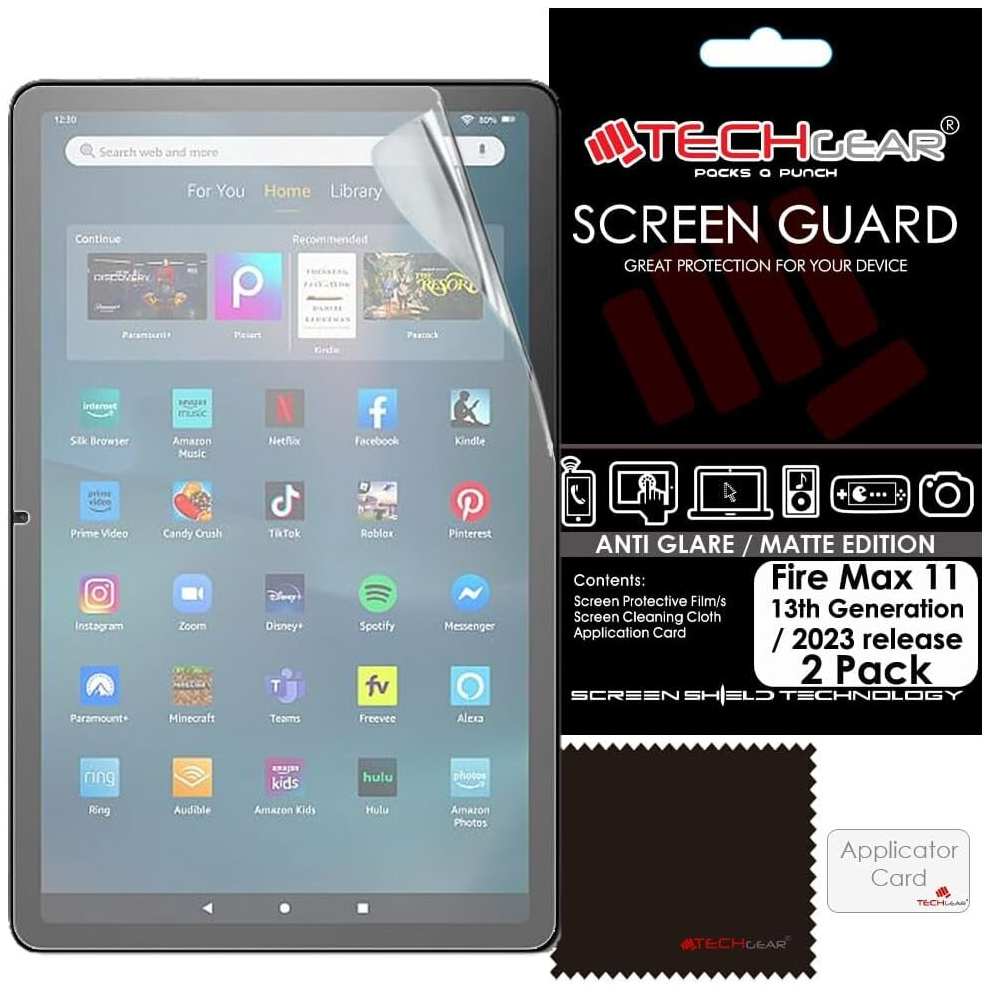 [2 Pack Fire Max 11" Anti Glare Screen Protectors, MATTE Screen Protector for All New Amazon Fire Max 11 Tablets (2023 / 13th Generation)