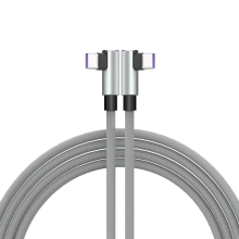 USB C to USB C Cable, 2m Type C 90 Degree Right Angle Sync & Fast Charge Cable for Samsung , Xiaomi, Oppo Reno 8 OnePlus 11 Pixel 7 Moto G13 etc