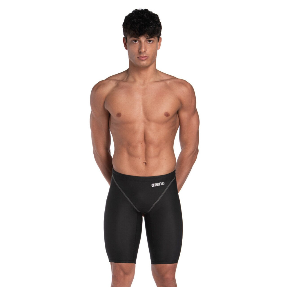(22) Arena Women Swimming Suit Black Kneeskin One Piece Openback Diving Suit Costume