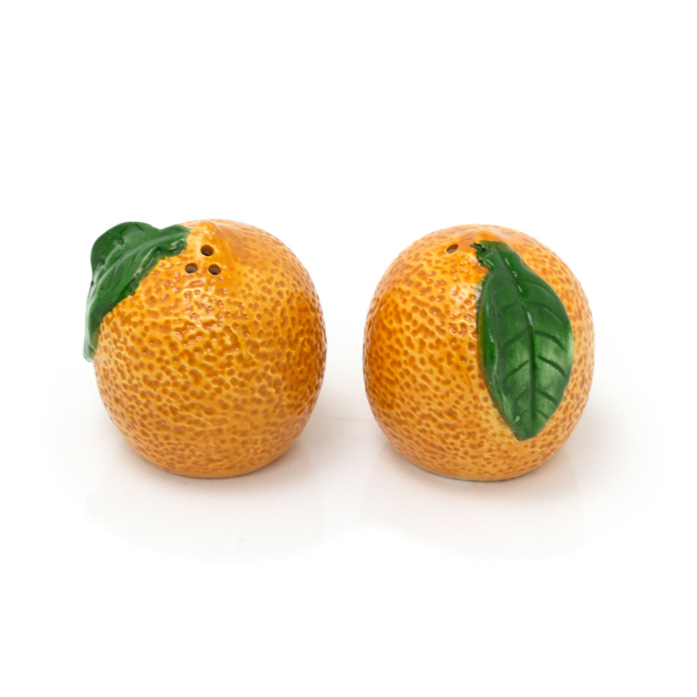 Orange Shaped Salt & Pepper Set | Fruit Salt And Pepper Pots Salt And Pepper Shakers | Salt And Pepper Shakers In Gift Box Orange Blossom
