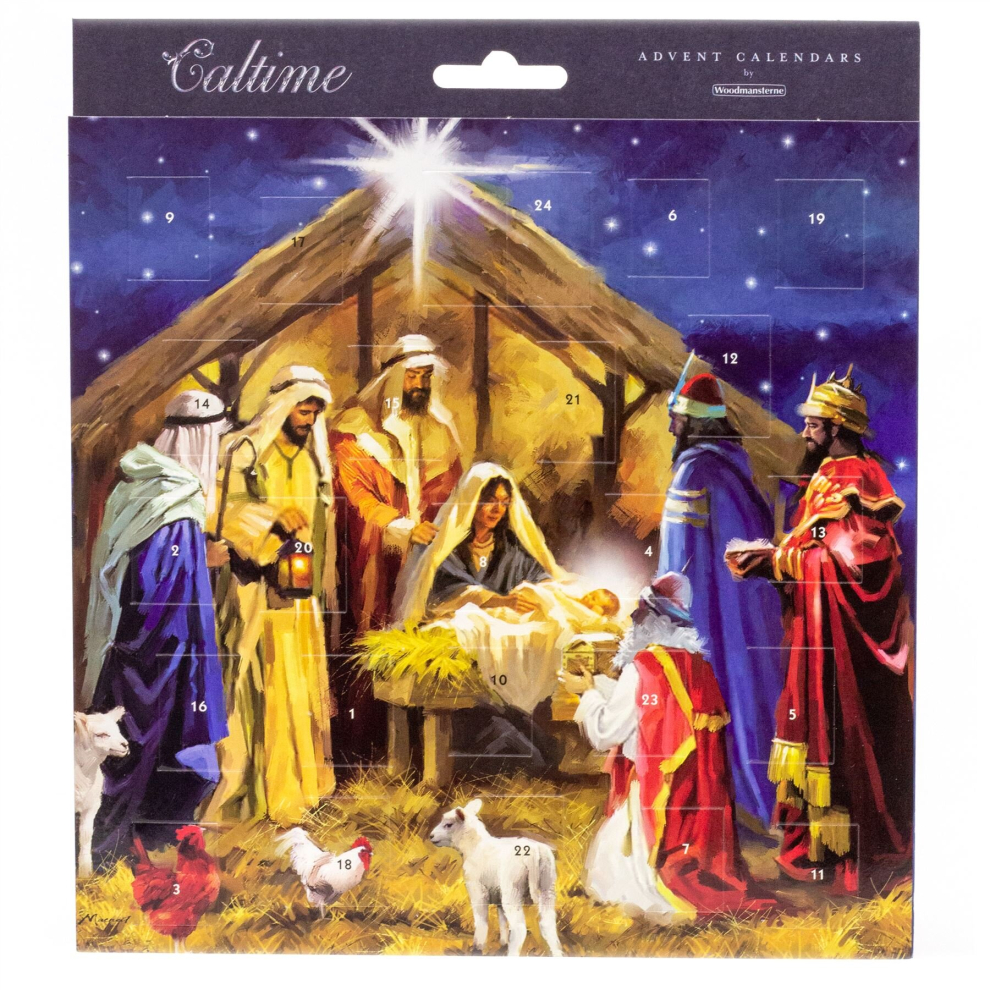 Christmas Advent Calendar Bethlehem Nativity Scene | Religious Advent Calendar Traditional Advent Calendar | Picture Advent Calendar Paper Advent Cale