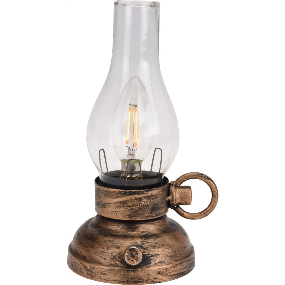 Antique Style Battery Operated Dimmable LED Lantern ~ Stunning Decorative Metal Light