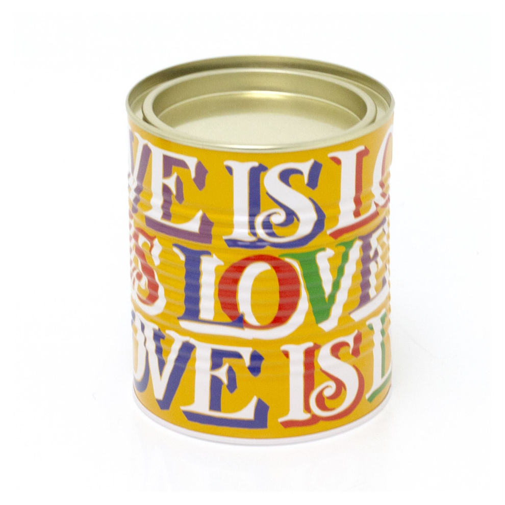 Emma Bridgewater Brighter World Ridged Tin | Decorative Storage Canister With Lid | Round Kitchen Tin Caddy