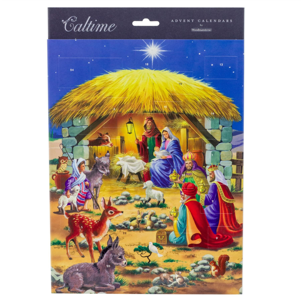 Christmas Advent Calendar Bethlehem Nativity Scene | Religious Advent Calendar Traditional Advent Calendar | Picture Advent Calendar Paper Advent Cale