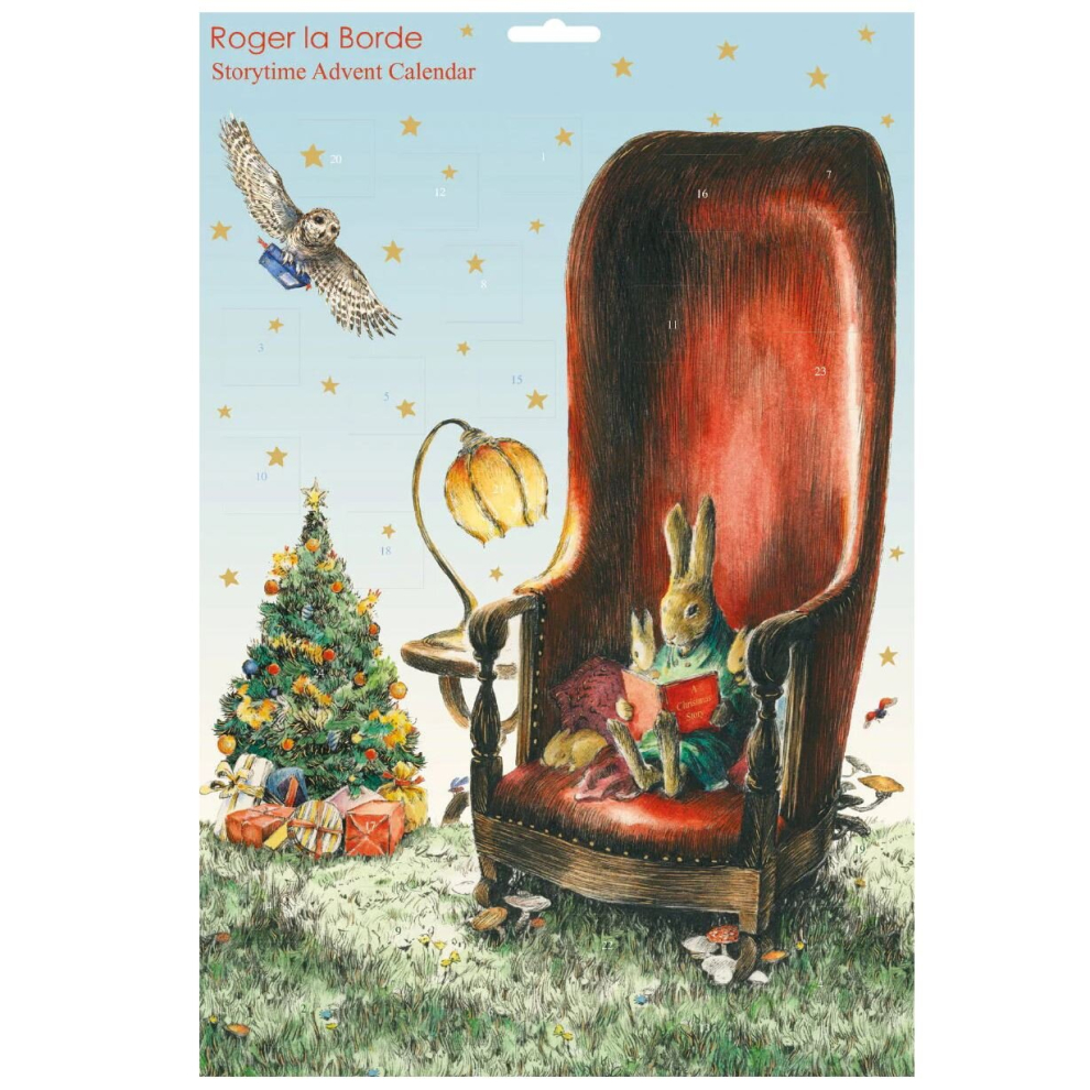 Carousel Christmas Advent Calendar Storytime | Rabbit Advent Calendar Traditional Advent Calendar | Picture Advent Calendar Paper Advent Calendar