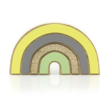 Children's Wooden Rainbow Ornament Block | Rainbow Arch Decoration For Kids Room | Child's Decorative Rainbow Ornament Rainbow Decor For Nursery