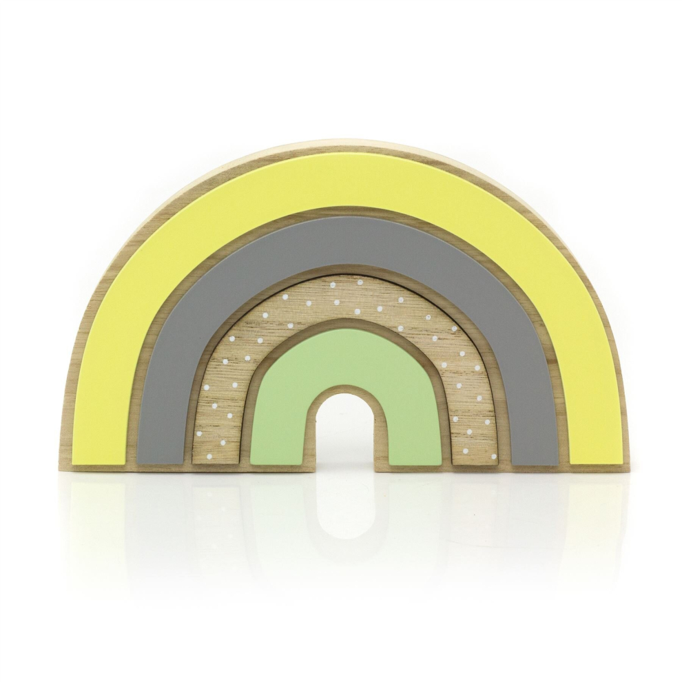 Children's Wooden Rainbow Ornament Block | Rainbow Arch Decoration For Kids Room | Child's Decorative Rainbow Ornament Rainbow Decor For Nursery Carousel