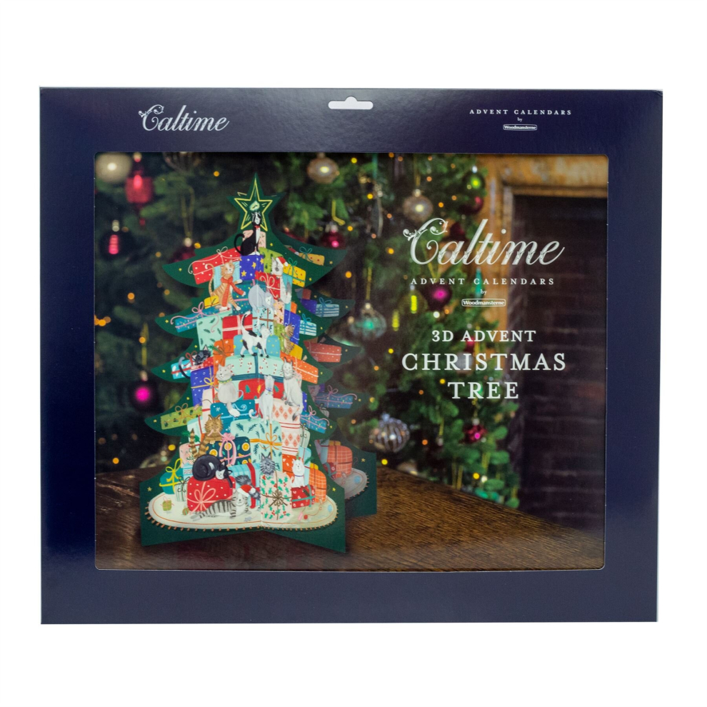 3D Christmas Tree Christmas Advent Calendar | Cats Advent Calendar Traditional Advent Calendar | Picture Advent Calendar Paper Advent Calendar