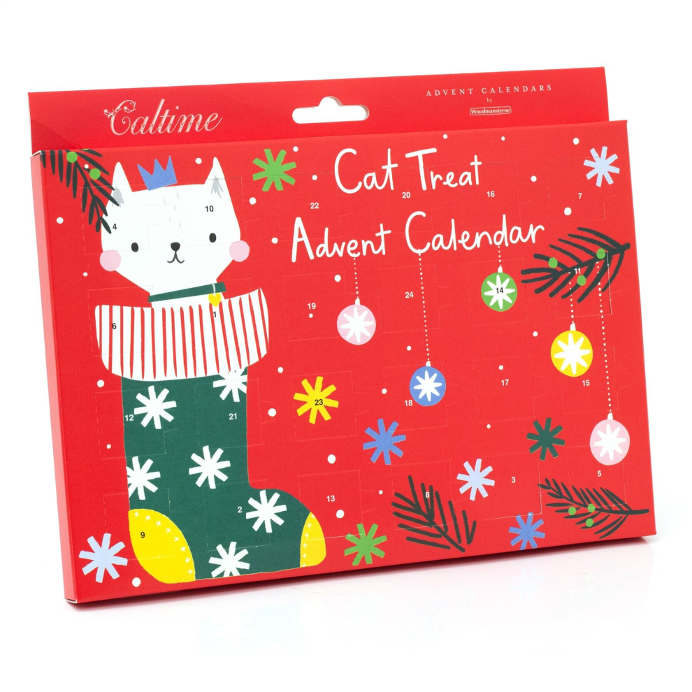 Cat Treat Christmas Advent Calendar | Pet Treat Advent Calendar For Cats Cat Xmas Treats | Christmas Treats For Cats Cat Christmas Calendar