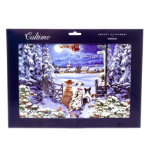 3D Christmas Advent Calendar Waiting for Santa | Fold Out Advent Calendar Traditional Advent Calendar | Picture Advent Calendar Paper Advent Calendar