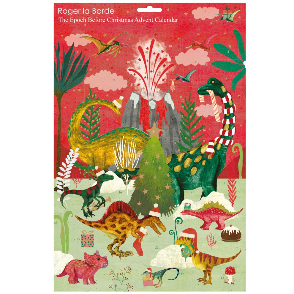 Christmas Advent Calendar The Epoch Before Christmas | Dinosaur Advent Calendar Traditional Advent Calendar | Picture Advent Calendar Paper Advent Cal