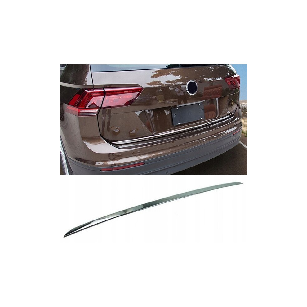 Vw Tiguan Ii - Chrome Trunk Trim - Tailgate Accent - Premium Car Rear Detail - Shine Enhancer 4095560370263