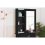 Birlea Black Dressing Table with Mirror Birlea Evelyn Sliding Vanity Desk Make Up 3