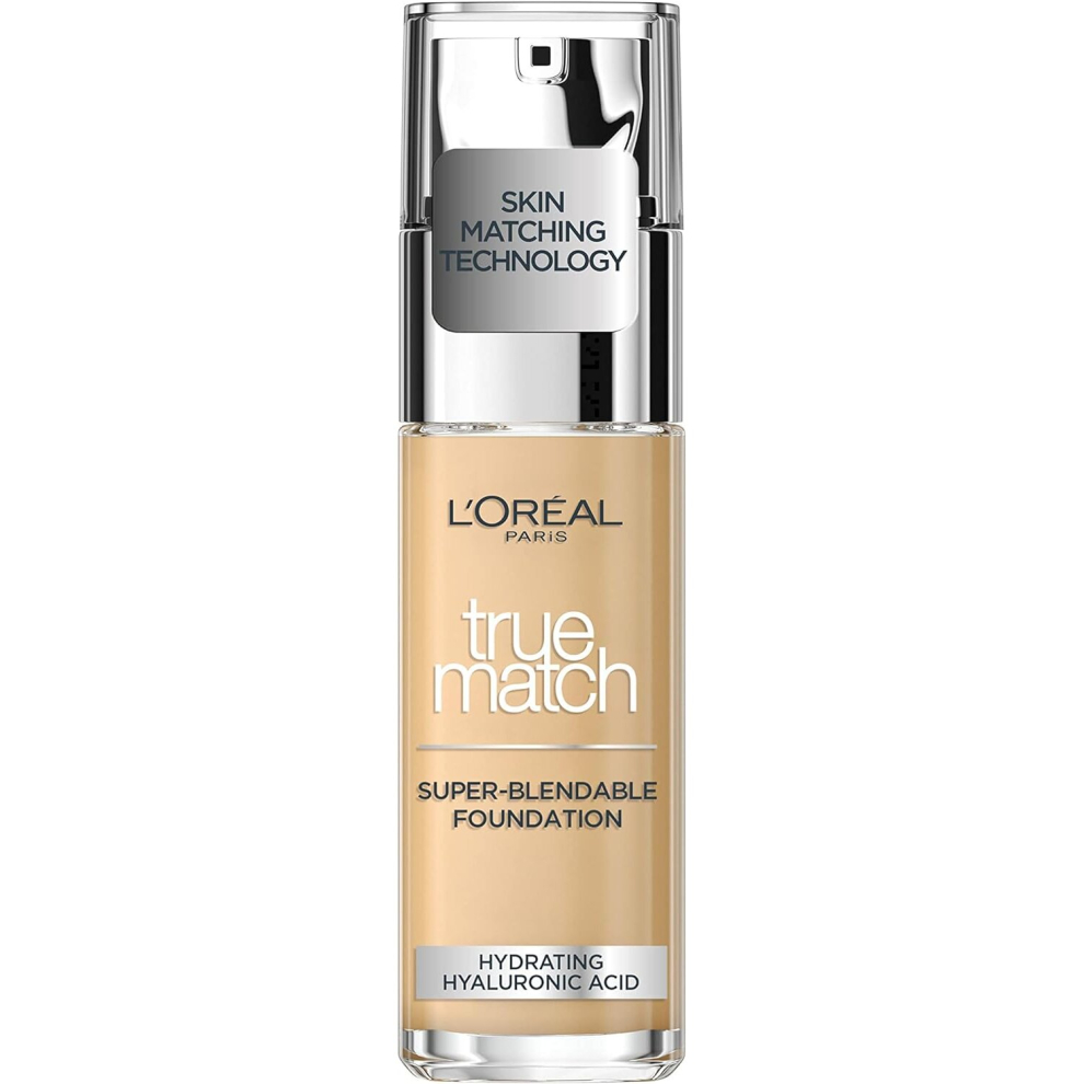 L'Oreal Paris True Match Liquid Foundation SPF 17, 3.5N Peach, 30 ml