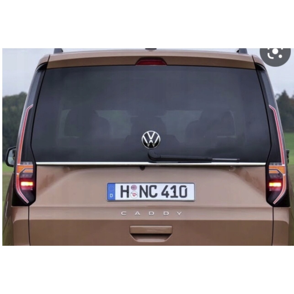 Vw Volkswagen Caddy V 20+ Chrome Trunk Trim - Tailgate Accent - Premium Car Rear Detail - Shine Enhancer Nad 4173285073673