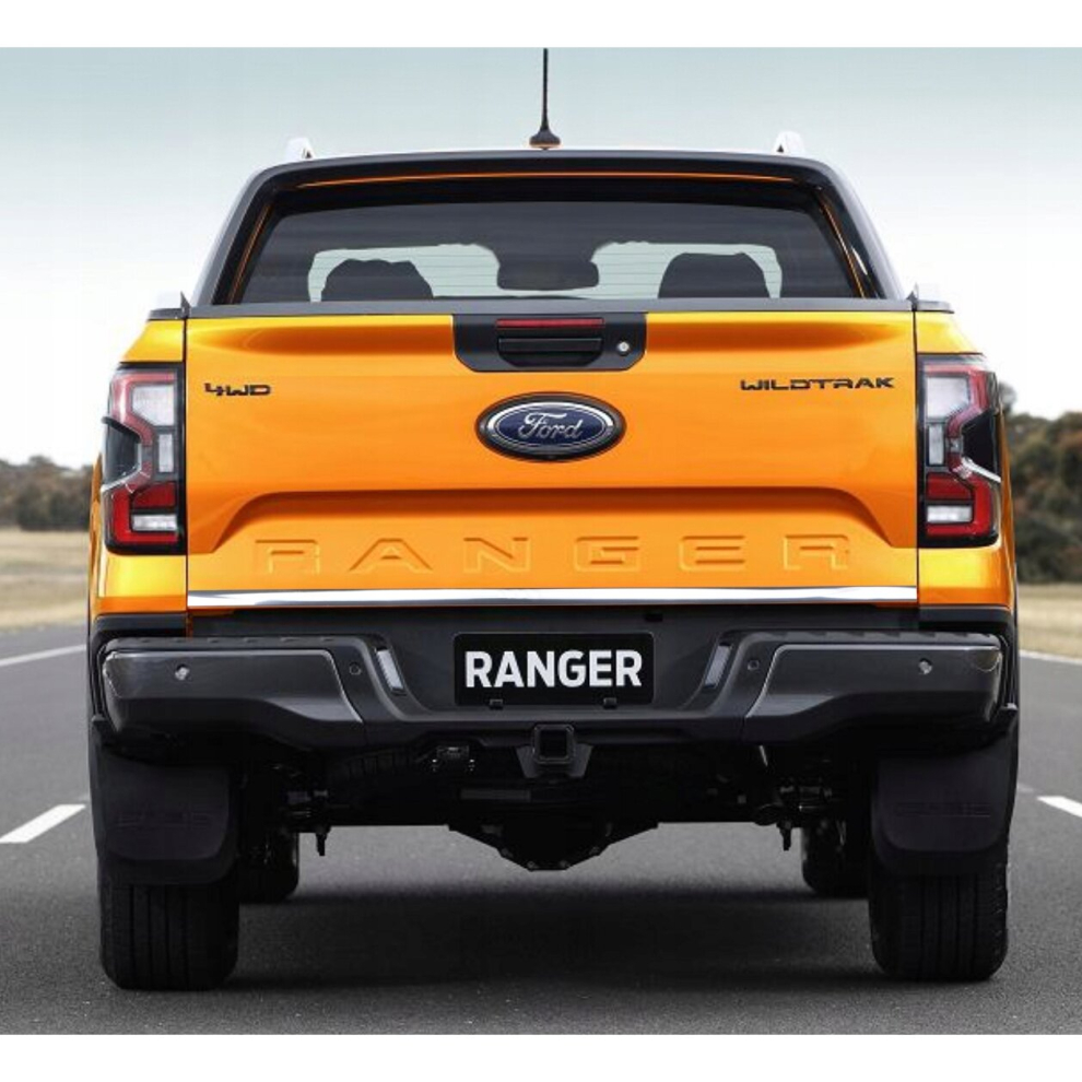 Ford Ranger Vi 21+ Chrome Trunk Trim - Tailgate Accent - Premium Car Rear Detail - Shine Enhancer 4171233957327