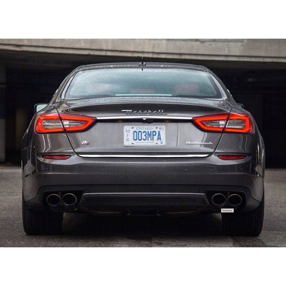 Maserati Quattroporte Vi - Chrome Trunk Trim - Tailgate Accent - Premium Car Rear Detail - Shine Enhancer 4178644678926