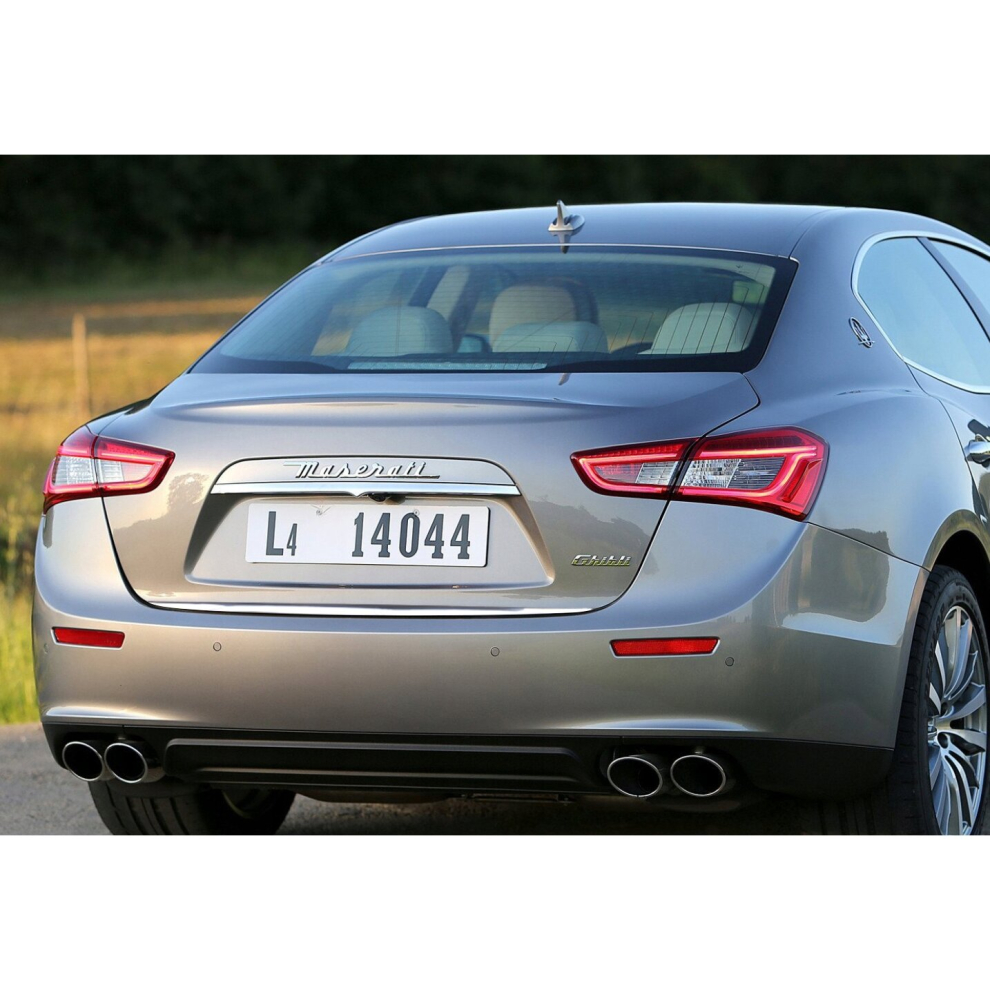 Maserati Ghibli - Chrome Trunk Trim - Tailgate Accent - Premium Car Rear Detail - Shine Enhancer
