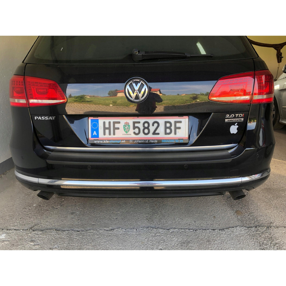 VW Passat B7 Estate Chrome Trunk Trim - Tailgate Accent - Premium Car Rear Detail - Shine Enhancer Tuning