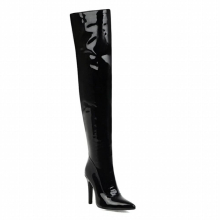 Sexy Patent Leather Thigh High Boots Women High Heels Over The Knee Boots For Women Point Toe Red Fetish Party Long Shoes