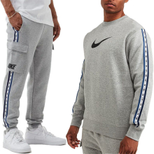(Medium) Nike Air Mens Repeat Tracksuit Grey Set