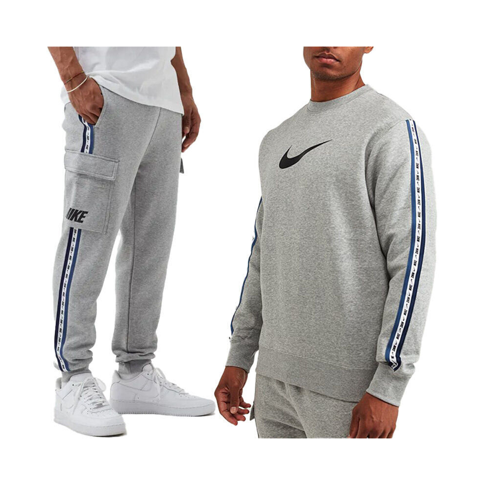 (XL) Nike Air Mens Repeat Tracksuit Grey Set