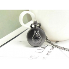 Antique My Neighbor Totoro Anime Pocket Watch Necklace Retro Quartz Flip Fob Clock Chain Vintage Pendant For children Gift