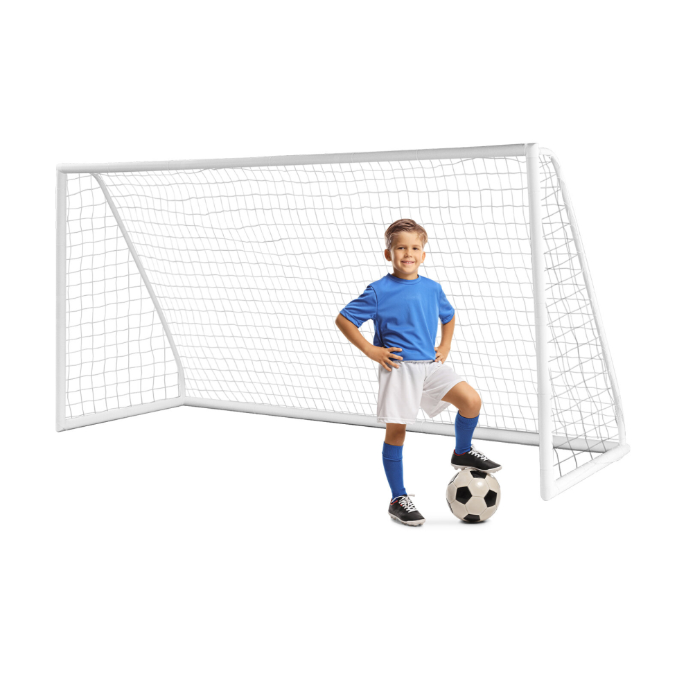 Kids Junior 12 x 6 FT Football Goal Training Net Practice Football Game Target