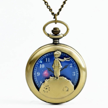 10pcs in Steampunk The scarf princekin boy Quartz flip pocket watch necklace party promotion cosplay unique