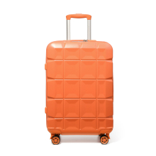 (20 Inch ) Orange ABS Hard Shell Travel Trolley Suitcase Check in Luggage with TSA Lock