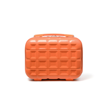 (13 Inch ) Orange ABS Hard Shell Travel Trolley Suitcase Check in Luggage with TSA Lock