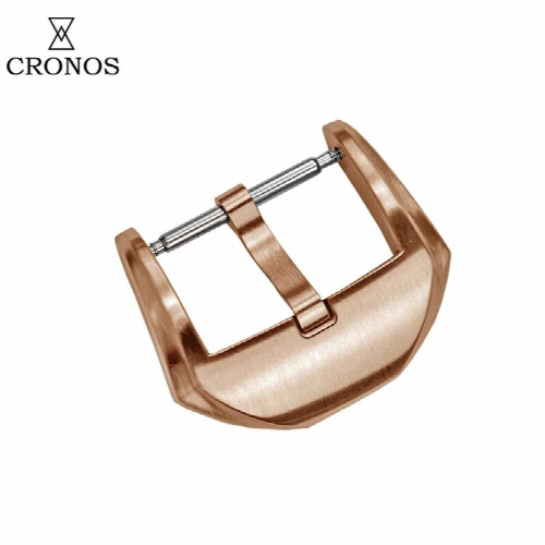 Bronze Tongue Buckle Fully Brushed 22 mm 3.0 with Spring Bars