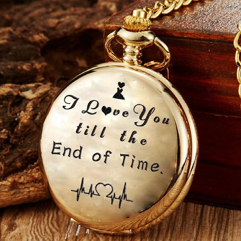 I LOVE YOU FOREVER Pocket Watch for Kids Children Mother Father DAD
