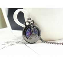 Hot Selling Classic The Little Prince Movie Planet Bronze Vintage Quartz Pocket FOB Watch for Boys Girls Kids